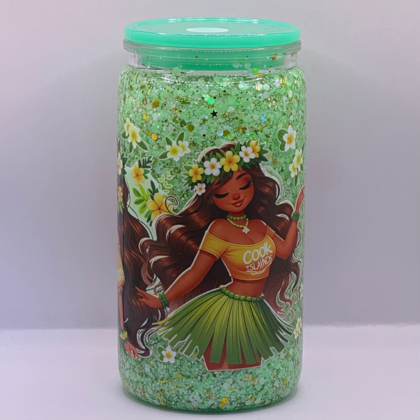 Custom 16oz Acrylic Snow Globe Cup