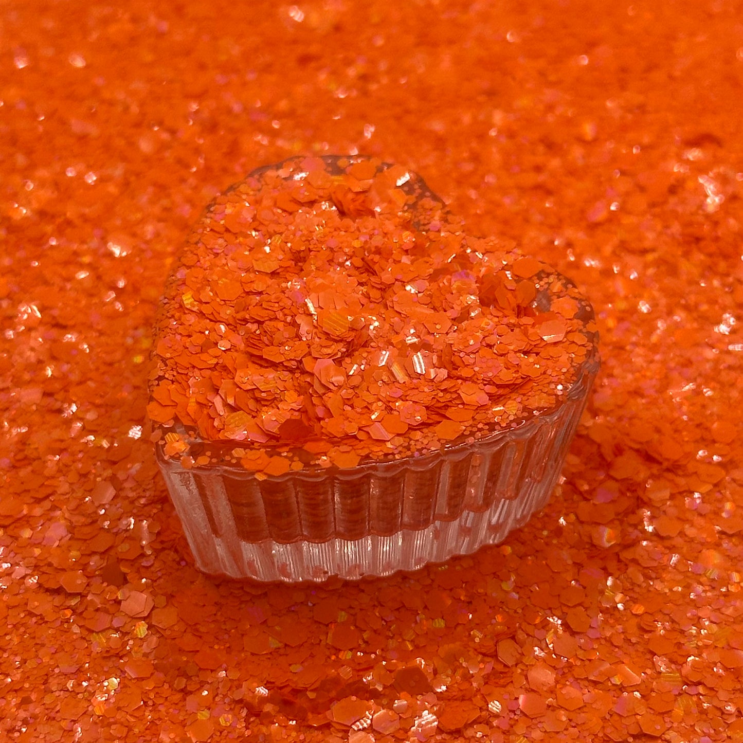 Spice Orange Glitter - Chunky Mix