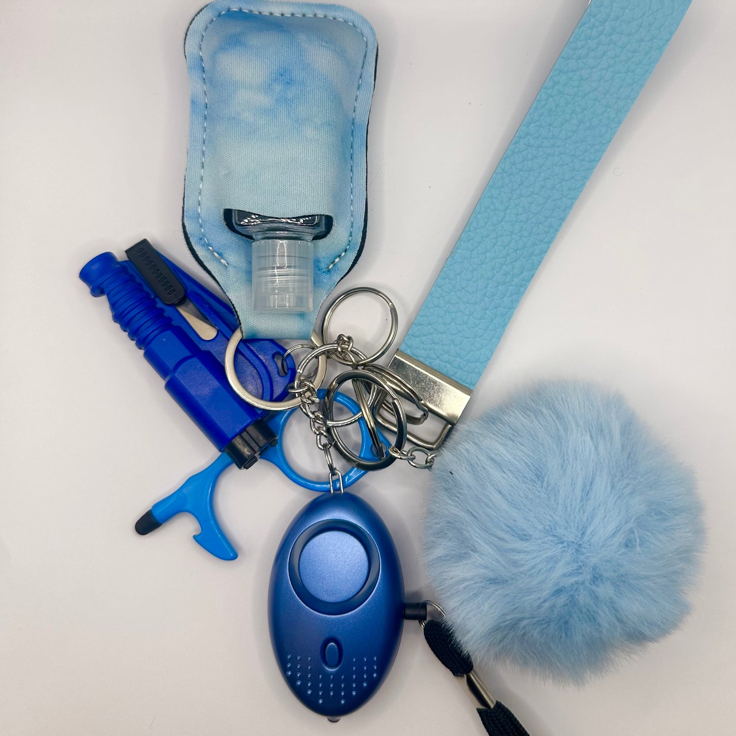 Blue Marble Safety Keychain