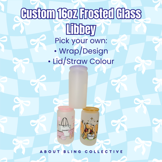 Custom 16oz Frosted Glass Libbey