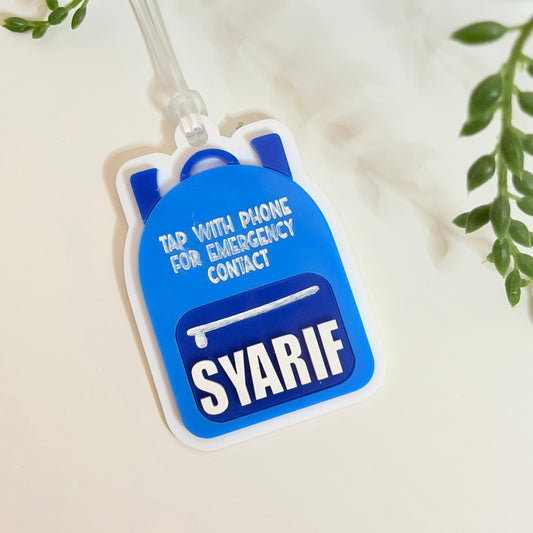 Emergency Contact Bag Tag