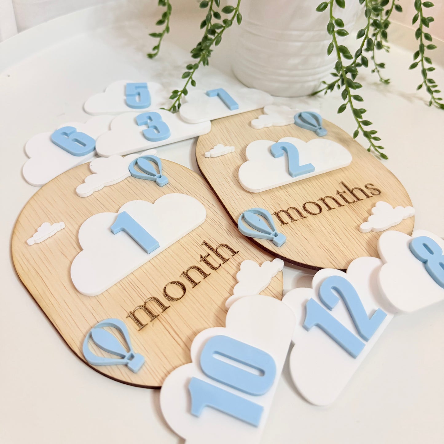 Baby Milestone Set - Clouds