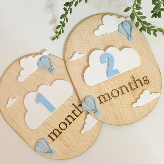 Baby Milestone Set - Clouds