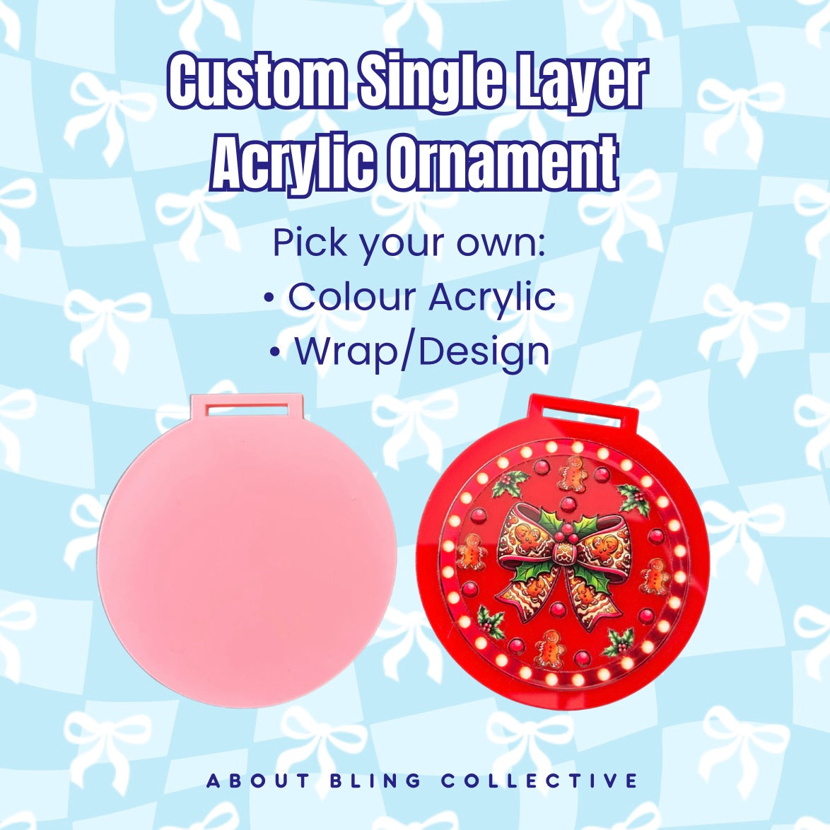 Custom Single Layer Ornament