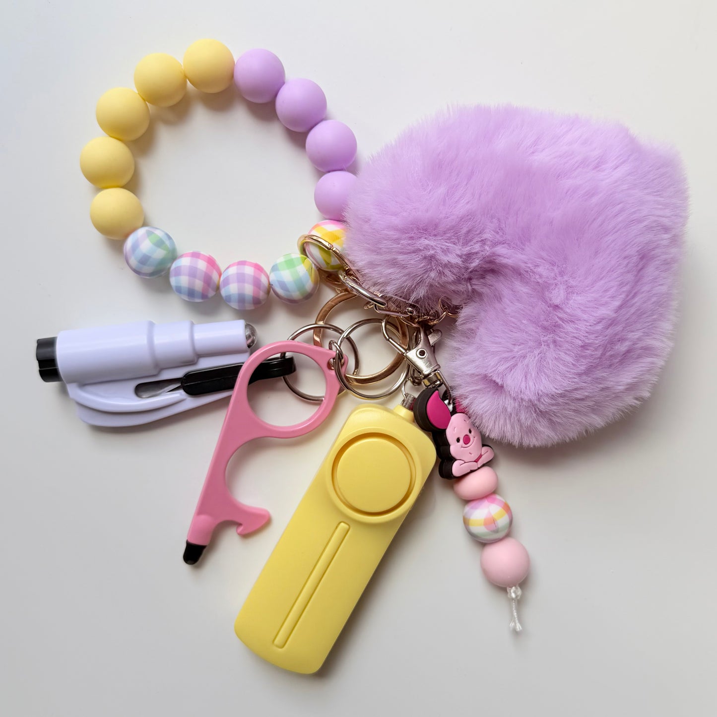 Pastel Haven Safety Keychain