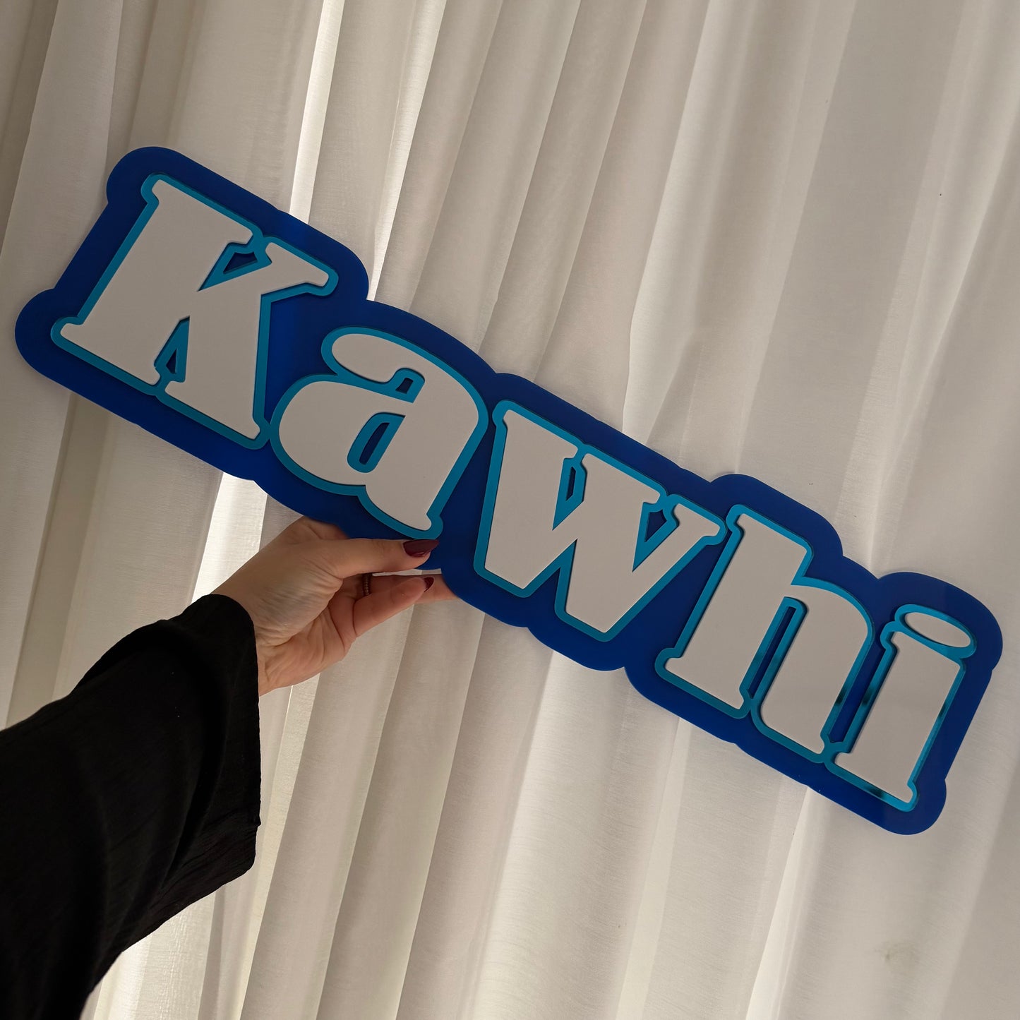 Triple Layer Acrylic Name Plaque
