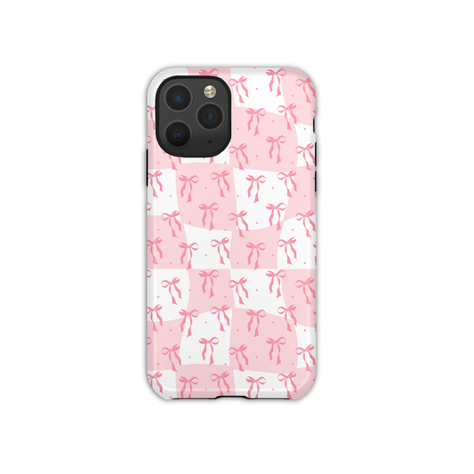 Pink Checkered Bows *Print Only*