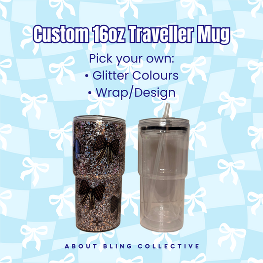 Custom 16oz Travel Snow Globe
